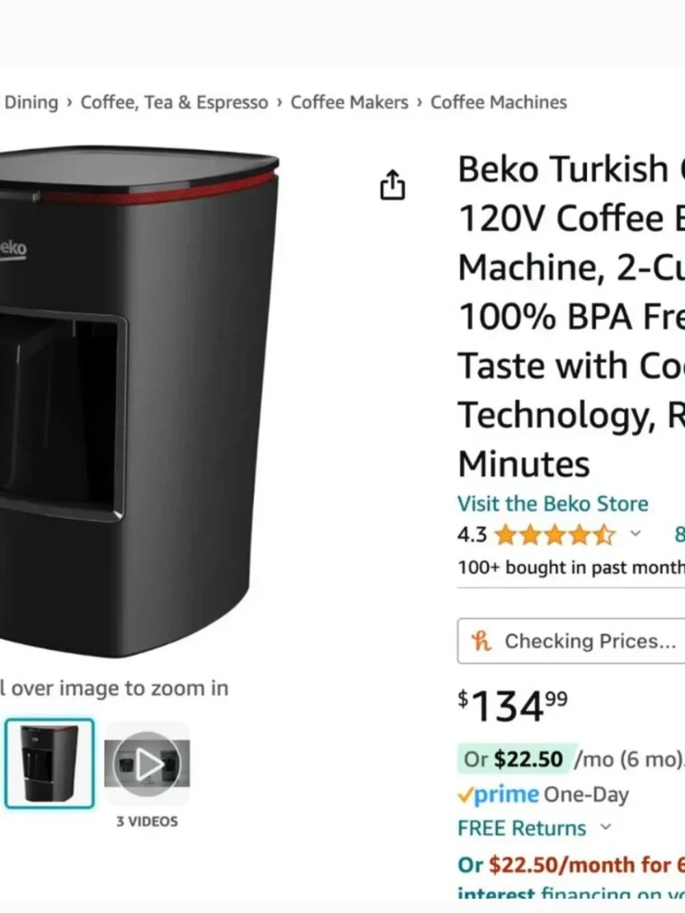 Beko Turkish Coffee Maker Machine